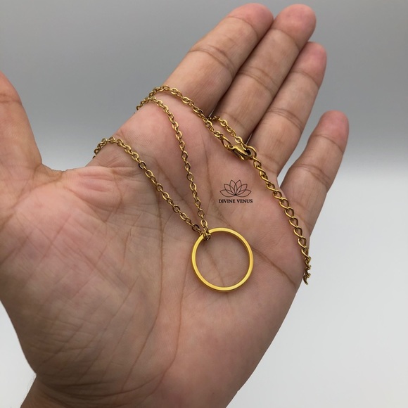 Karma Necklace - Gold Plated Stainless Steel - Picture 8 of 9